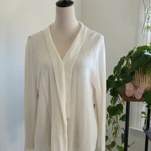 Fever - Cardigan - Kimono - Floral - White - Long Sleeves - Size XL